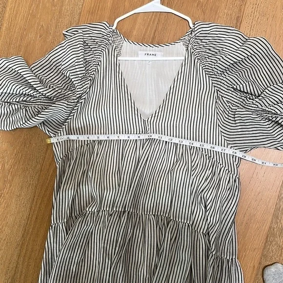 Frame High Low Striped Dress Sz S - Picture 7 of 11